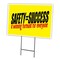Signmission Safety=Success For Yard Sign & Stake outdoor plastic coroplast window, C-1216 Safety=Success For C-1216 Safety=Success  For - alternate 1